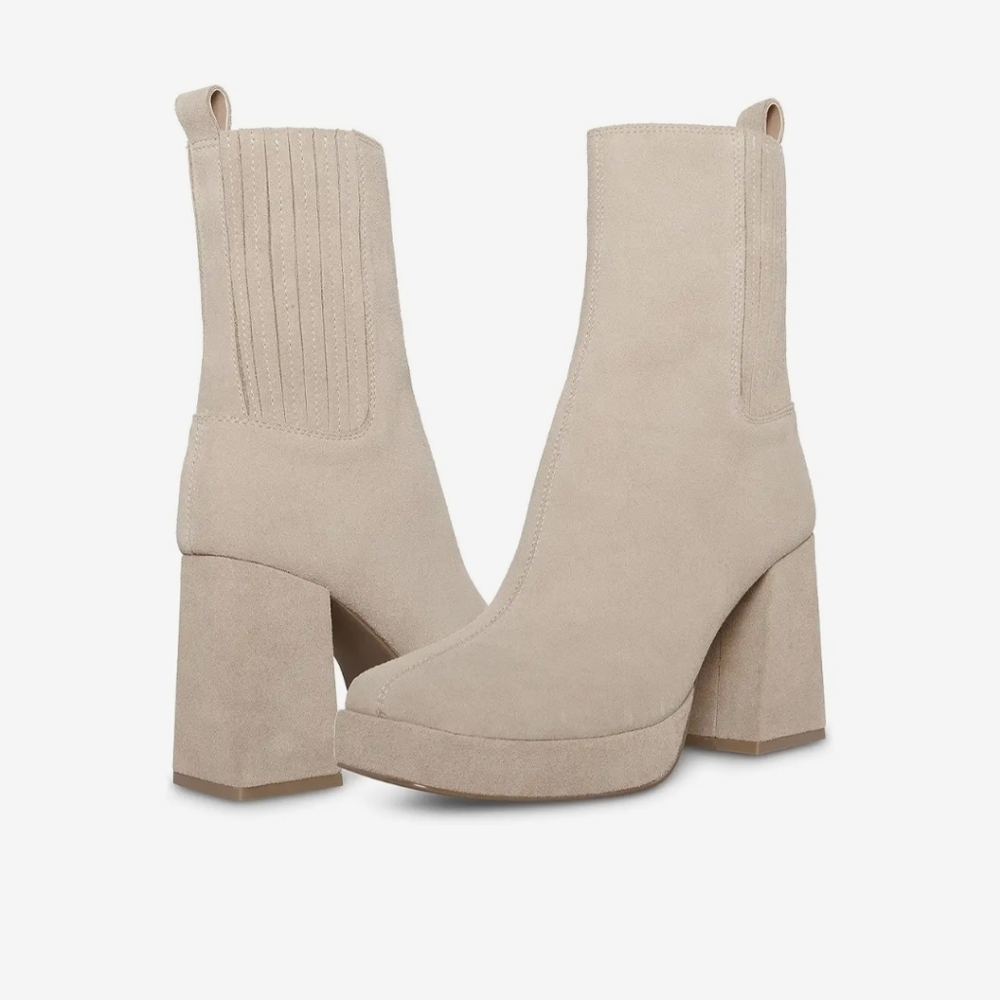Blondo Elegant Beige Women's Ankle Boots